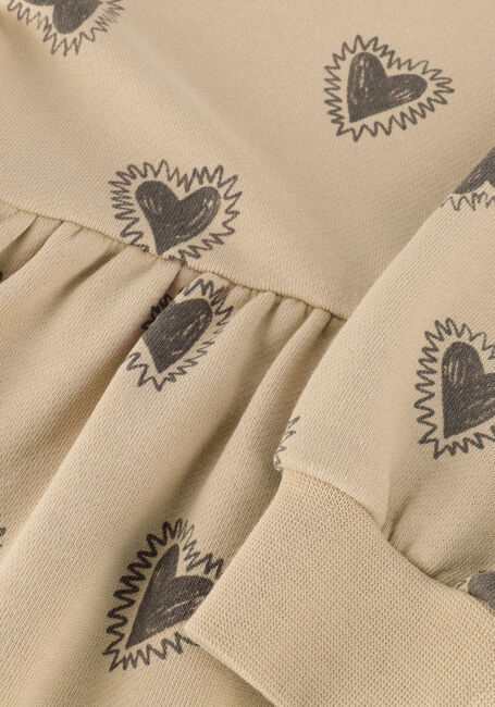 Sand RYLEE + CRU Minikleid RAGLAN DRESS HEARTS - large