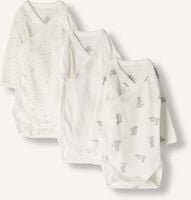 Weiße PETIT BATEAU Strampler 3 BODIES NAISS ML Weiße PETIT BATEAU Strampler 3 BODIES NAISS ML - medium