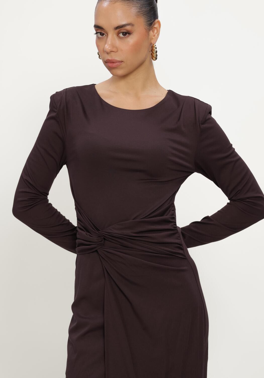 Braune FREEBIRD Midikleid DONNE - large