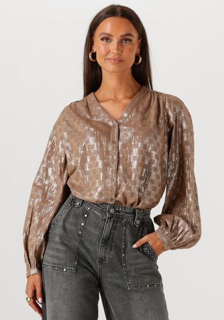 Taupe CIRCLE OF TRUST Blusen CARDI BLOUSE - large