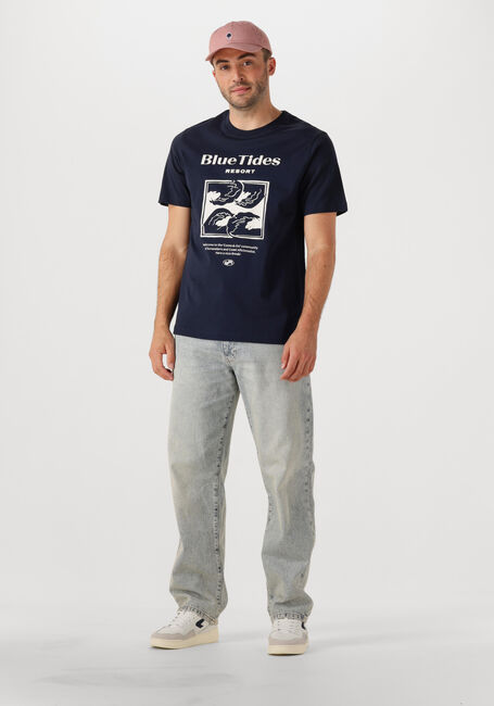 Dunkelblau SHIWI T-shirt MEN LIAM REGULAR T-SHIRT BLUE TIDES - large
