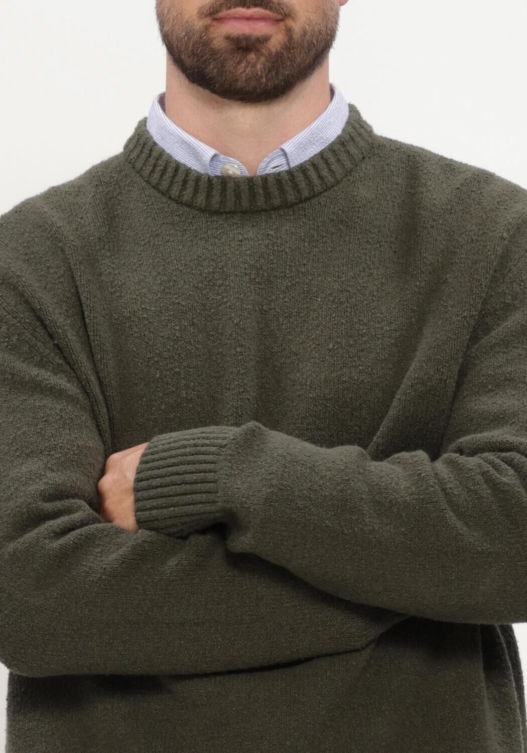 Dunkelblau SELECTED MEN Pullover SLHALEX LS KNIT CREW NECK NOOS - large