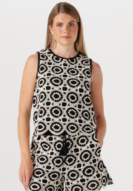 Weiße SUMMUM Top BOXT TOP CROCHET JERSEY - large