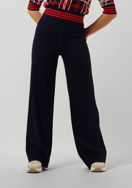 Dunkelblau VANILIA Schlaghose TUBE TROUSERS DOUBLE PUNTO - large