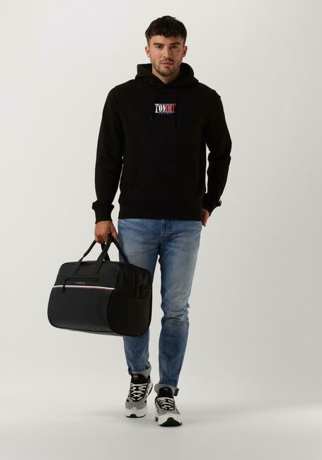 Schwarze TOMMY JEANS Sweatshirt TJM REG ESSENTIAL GRAPHIC HOODIE - large
