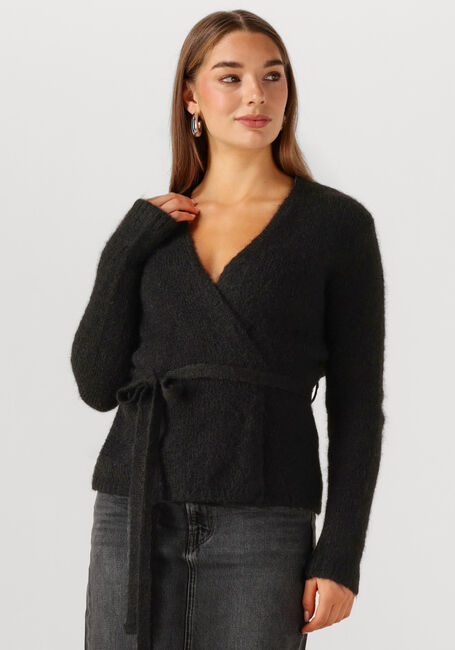 Schwarze SELECTED WOMEN Pullover SLFGABELLA LS KNIT BELT CARDIGAN - large