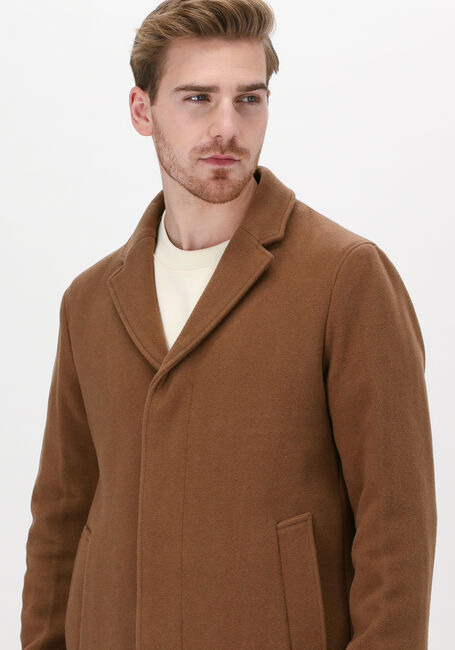 Camelfarbene SELECTED HOMME Mäntel HAGEN W COAT B DARK - large