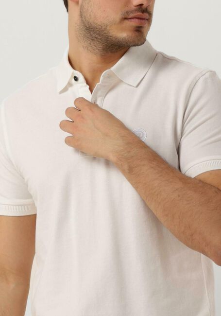 Weiße CAST IRON Polo-Shirt SHORT SLEEVE POLO ORGANIX COTTON PIQUE ESSENTIAL - large