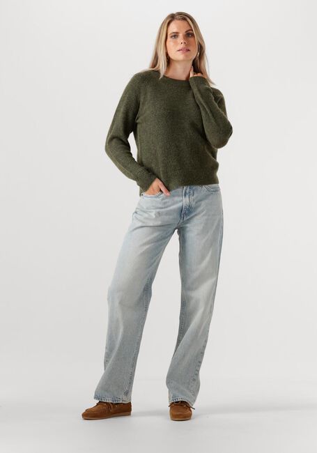 Grüne SELECTED WOMEN Pullover LULU LS KNIT O-NECK B - large