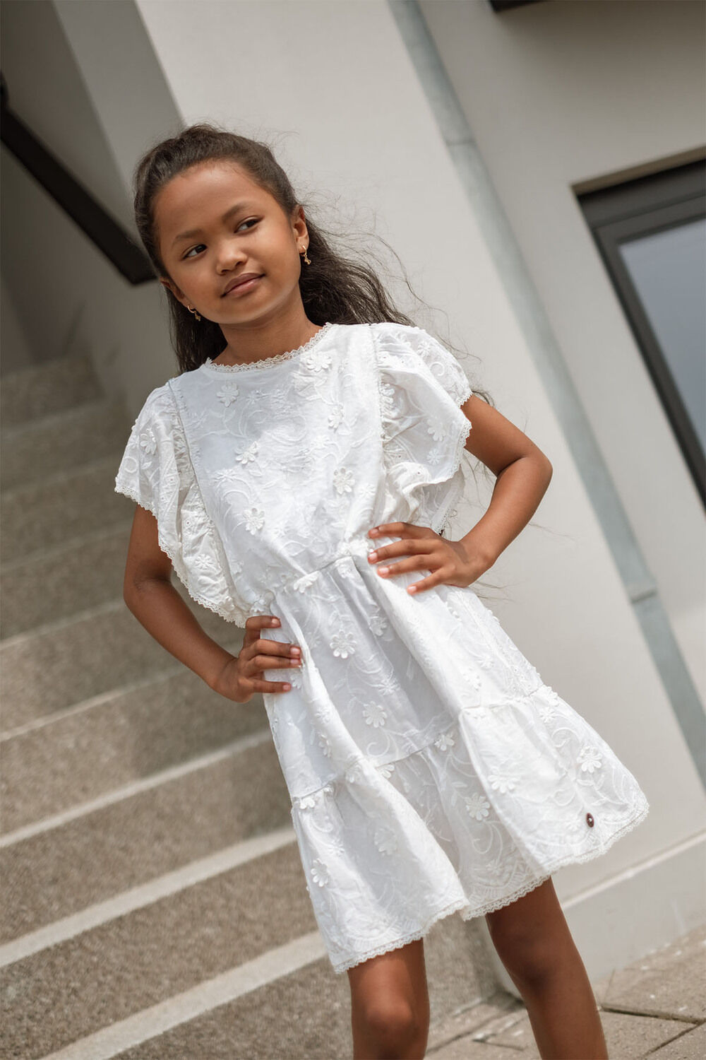 Wei&szlig;e LIKE FLO Minikleid MADELIEF DRESS - large