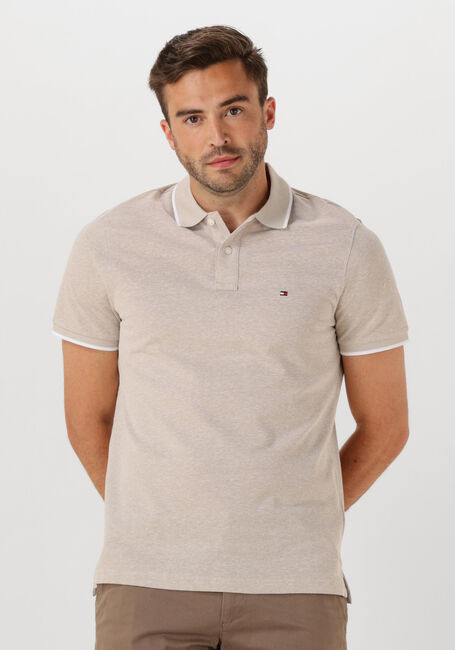 Beige TOMMY HILFIGER Polo-Shirt LINEN PIQUE REG POLO - large