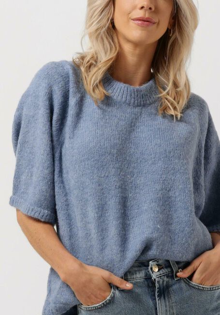 Hellblau CO'COUTURE Pullover MOTO SHORTIE KNIT - large