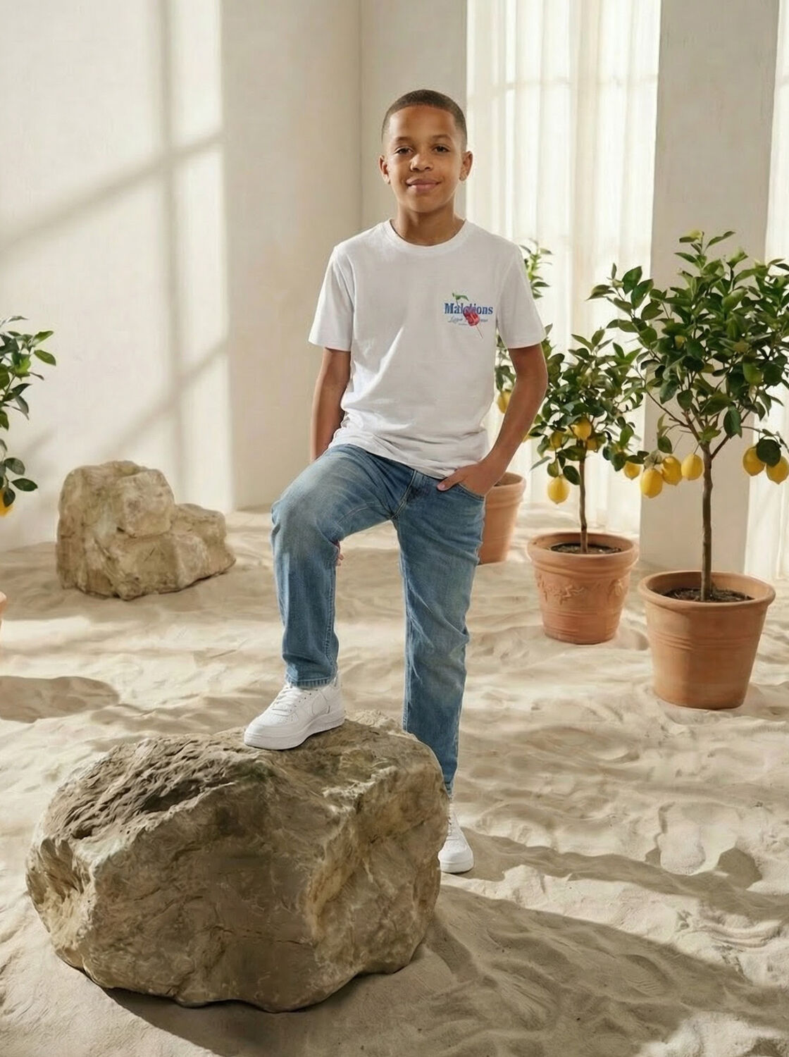 Wei&szlig;e MALELIONS T-shirt GELATO T-SHIRT - large