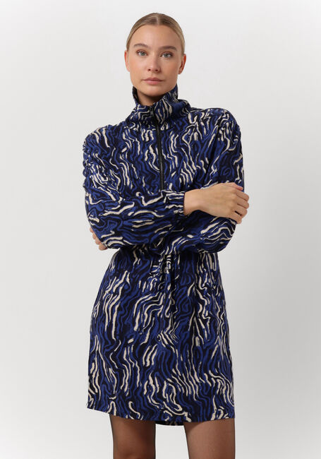 Blaue ANOTHER LABEL Minikleid ROSELYN LINE DRESS L/S - large