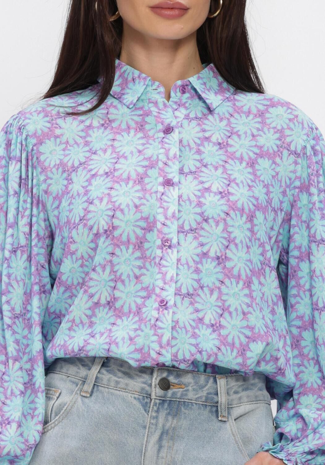 Blaue YDENCE Blusen BLOUSE ALYSSA - large