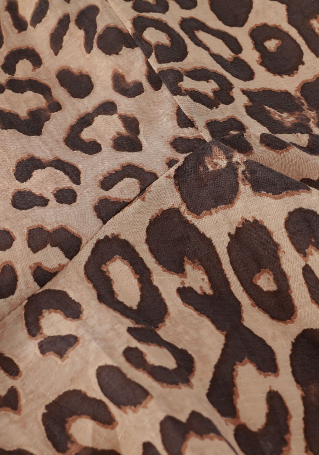 Braune ALIX THE LABEL Minirock LADIES WOVEN ANIMAL RUFFLE SKIRT - large