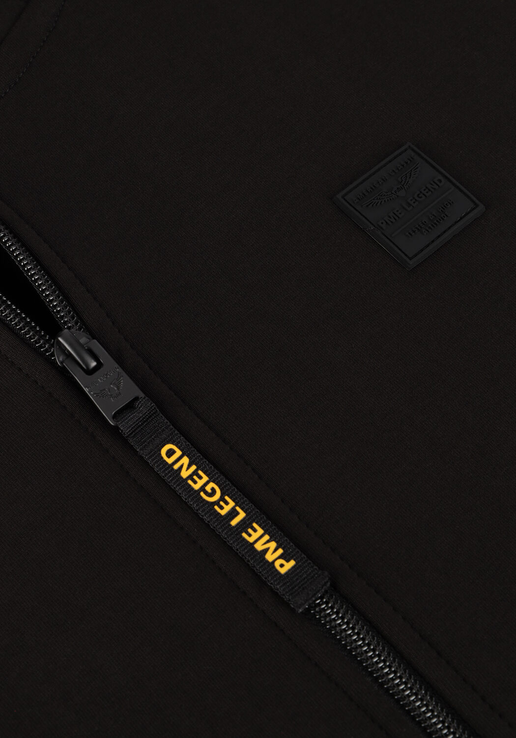 Schwarze PME LEGEND Strickjacke HOODED JACKET INTERLOCK - large