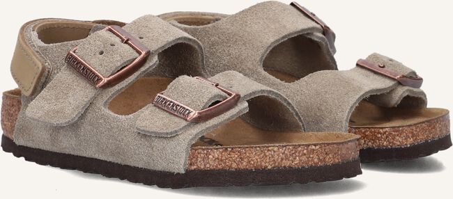Taupe BIRKENSTOCK Flache Sandalen MILANO Omoda