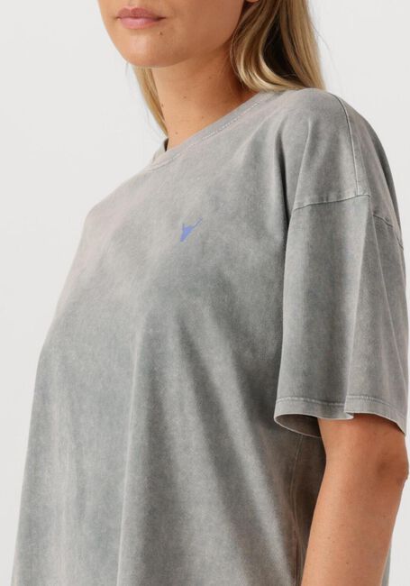 Graue ALIX THE LABEL T-shirt LADIES KNITTED PRINT T-SHIRT - large