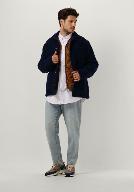 Dunkelblau FORÉT Jack STAY WOOL OVERSHIRT - large