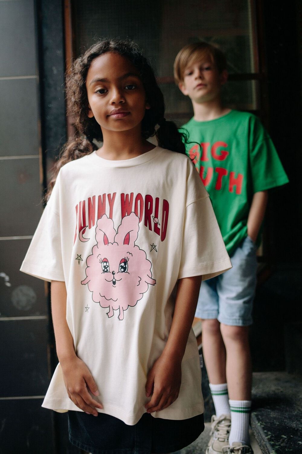 Nicht-gerade weiss CALL ME FRANKIE T-shirt BUNNY WORLD T-SHIRT - large