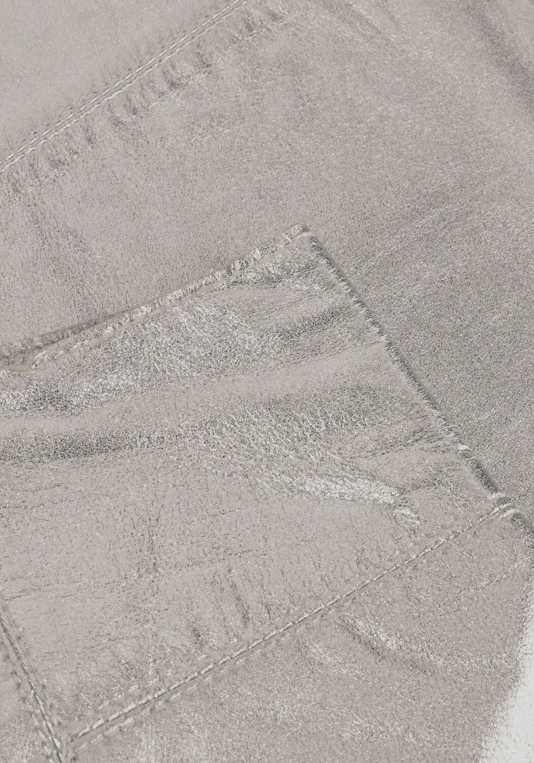 Silberne SELECTED WOMEN Minirock SLFNEW IBI SKIRT METALLIC - large