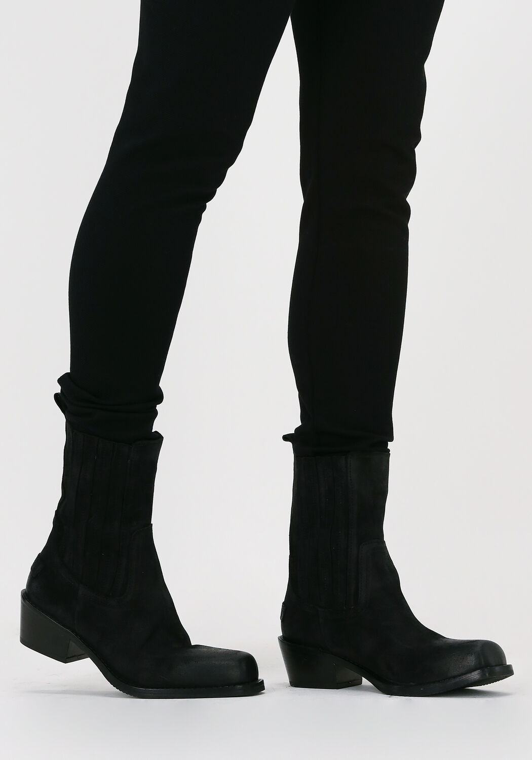 Schwarze SHABBIES Cowboystiefel 182020341 - large