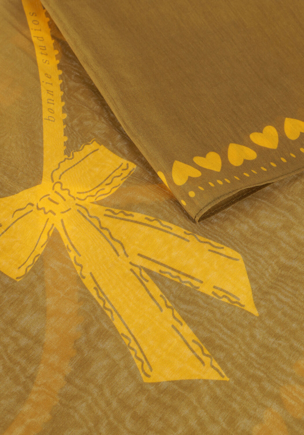 Khaki BONNIE STUDIOS Schal LOVE ME DO SCARF - large