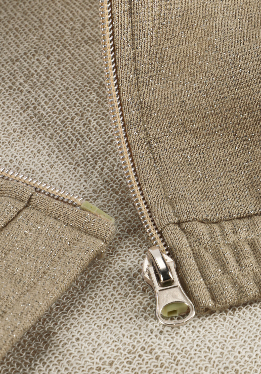 Beige DAILY7 Jack SWEAT JACKET GLITTER - large