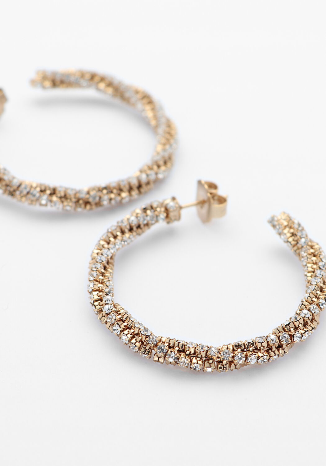 Goldfarbig LOTT. GIOIELLI Schmuck TWISTED TENNIS CREOLE L - large