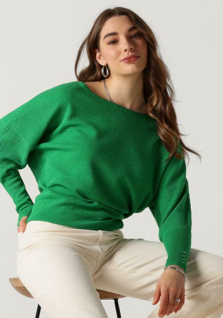 Gr&uuml;ne NUKUS Top BATWING PULLOVER LUREX - large