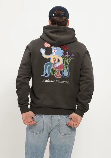 Gr&uuml;ne LES DEUX Pullover RURAL HOODIE - large