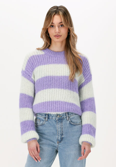 Lila SELECTED FEMME Pullover SLFSCARLETT LS KNIT O-NECK B - large
