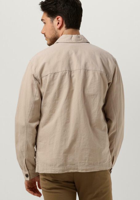 Sand SELECTED HOMME Overshirt SLHLOOSEBLAS-LINEN OVERSHIRT - large