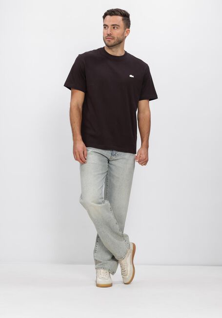 Schwarze LACOSTE T-shirt CLASSIC FIT BACK PRINT HEAVY JERSEY T-SHIRT - large