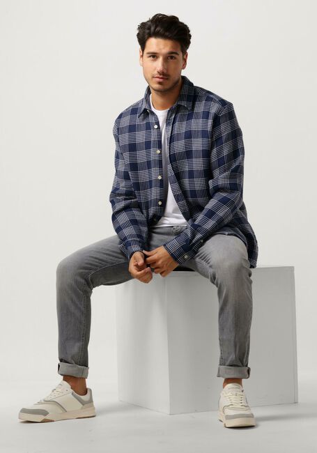 Blaue FORÉT Overshirt ARCTIC CHECK SHIRT - large