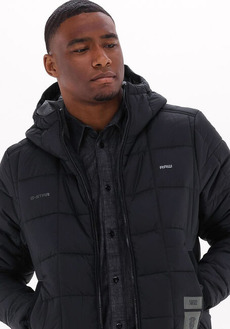 Schwarze G-STAR RAW Wattierte Jack MEEFIC SQR QUILTED HDD JKT - large