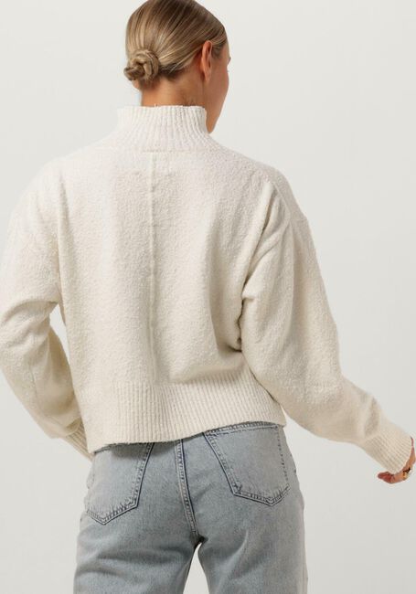 Nicht-gerade weiss CALVIN KLEIN Rollkragenpullover BOUCLE HIGH NECK SWEATER - large