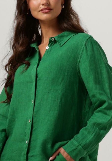 Grüne BY-BAR Blusen IRENE LINEN LS BLOUSE - large