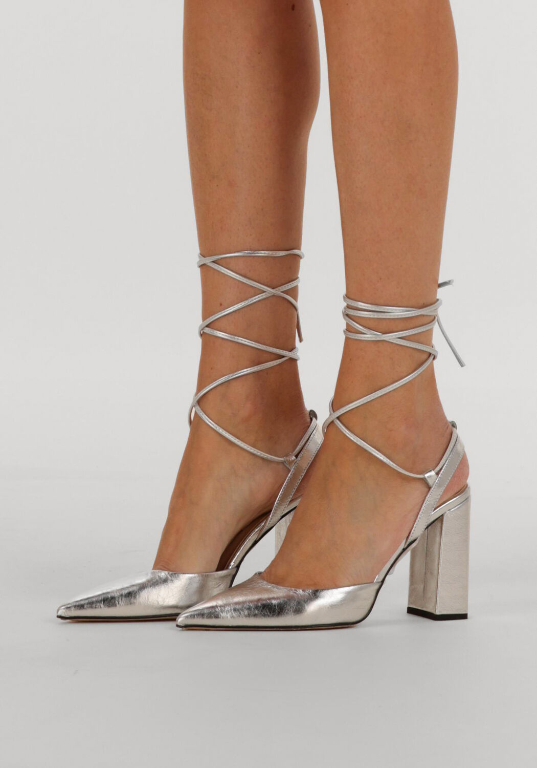 Silberne NOTRE-V Pumps 27105 - large