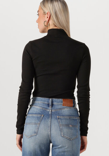 Schwarze TOMMY JEANS Rollkragenpullover TJW ESSENTIAL MOCK NECK - large