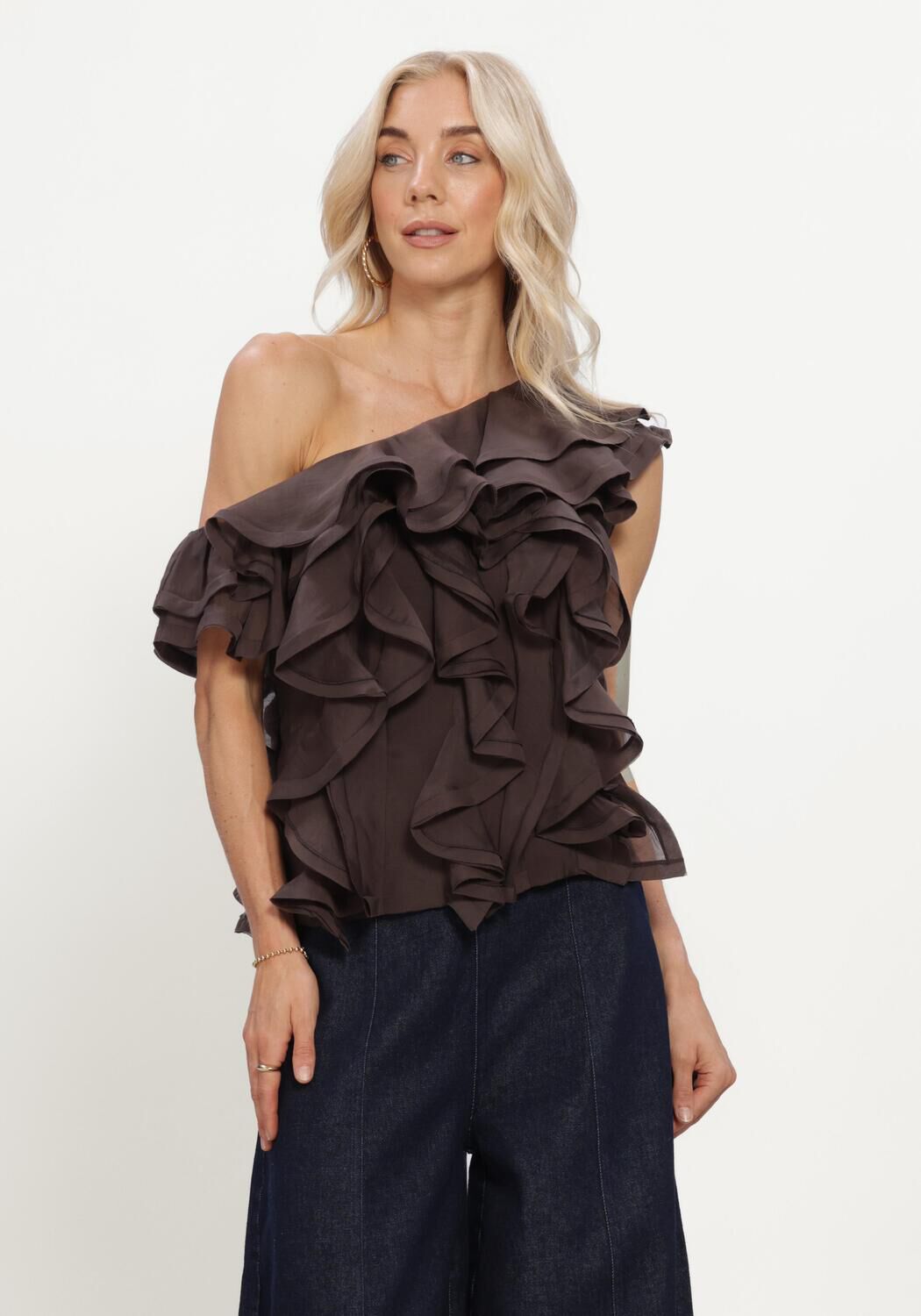 Braune COPENHAGEN MUSE Tops & T-shirts CMTILLY-BLOUSE - large