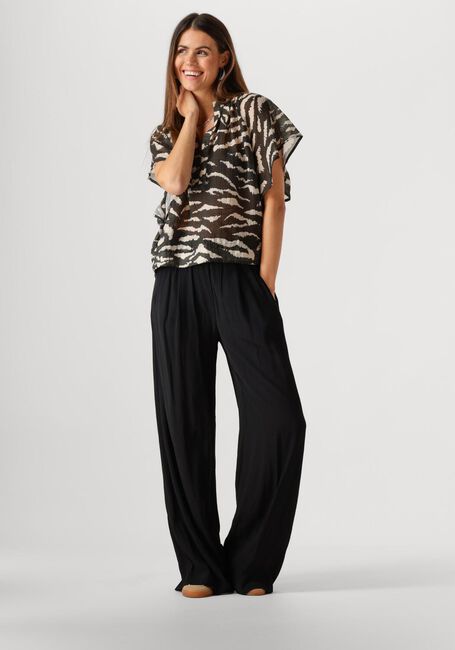 Schwarze BY-BAR Blusen VINA ZEBRA BLOUSE - large