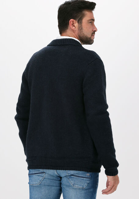 Blaue SELECTED HOMME Strickjacke SLHCASON LS KNIT ZIP CARDIGAN  - large