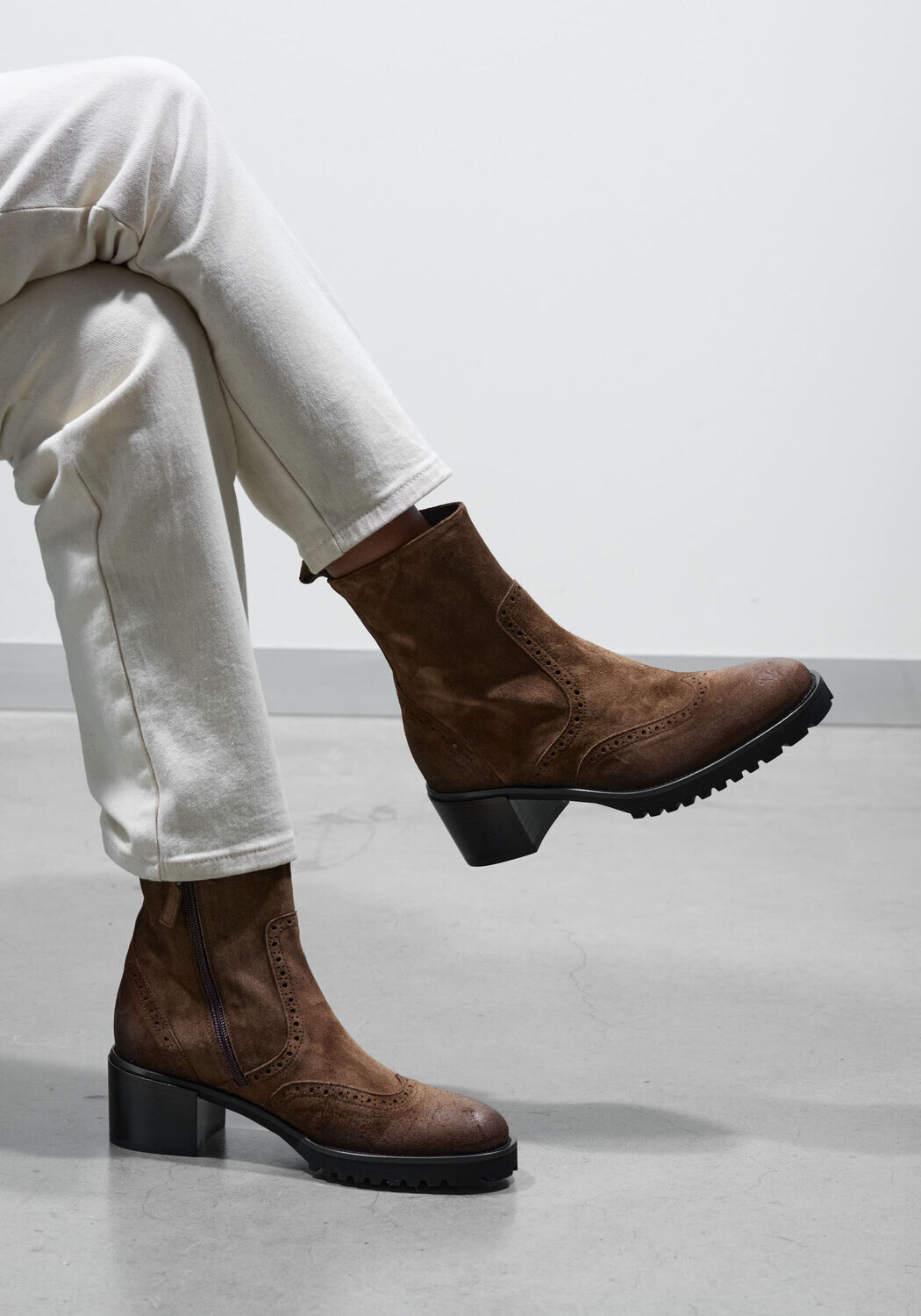 Braune STEFANO LAURAN Stiefeletten 773-09 - large