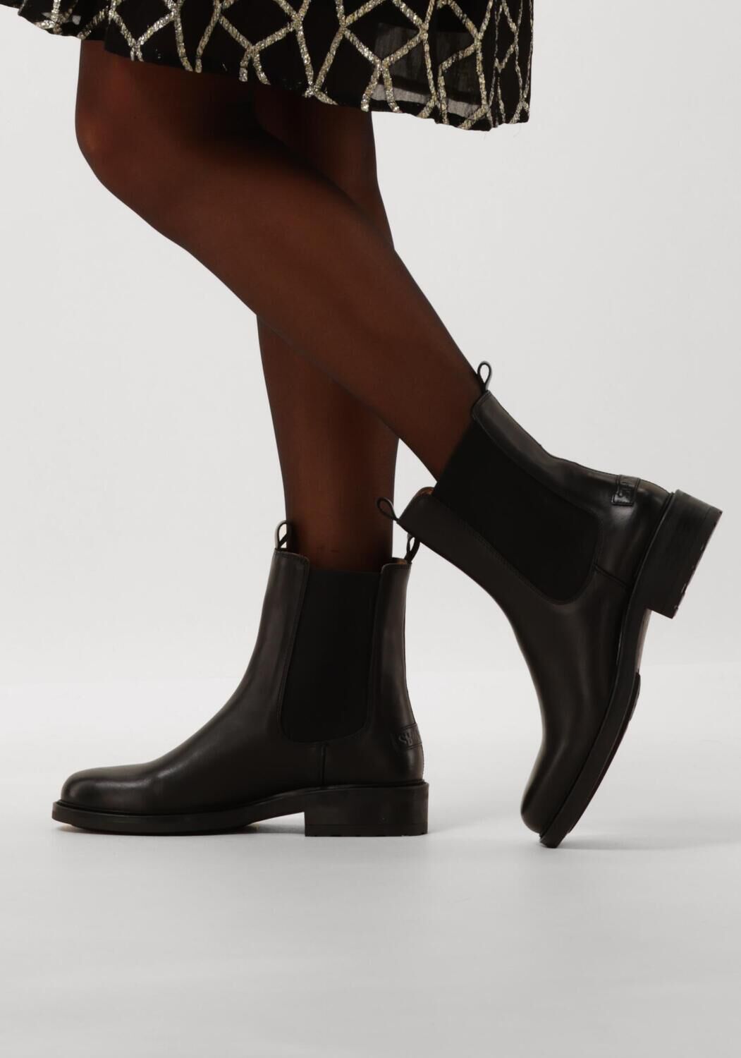 Schwarze SHABBIES Chelsea Boots DEAN SHELLEY - large