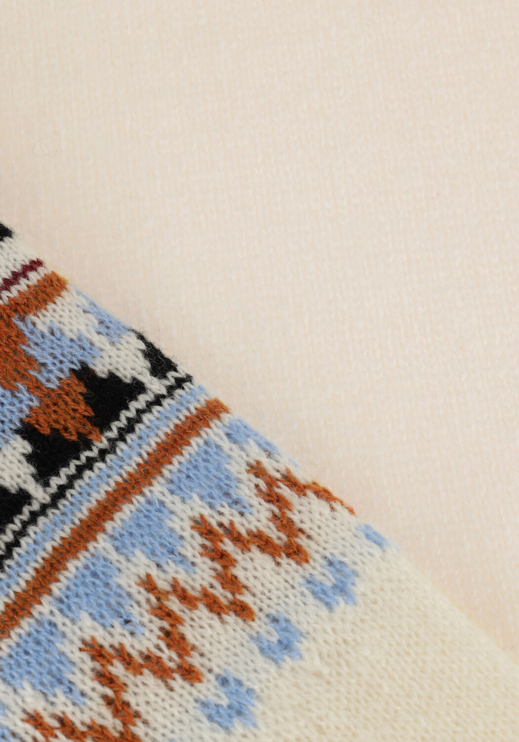 Nicht-gerade weiss SCOTCH & SODA Rollkragenpullover FAIR ISLE ROLL NECK WOOL-BLEND PULLOVER - large