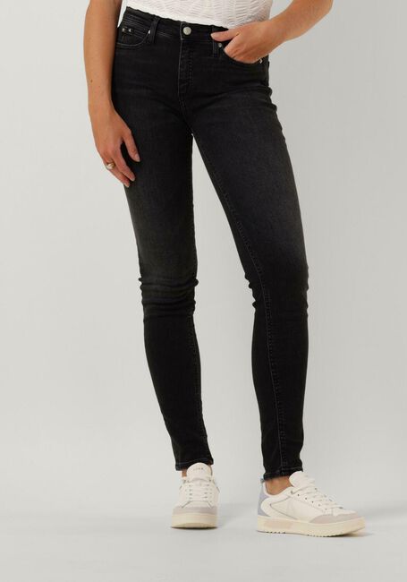 Schwarze CALVIN KLEIN Skinny jeans MID RISE SKINNY - large