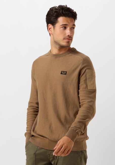 Braune PME LEGEND Pullover R-NECK AMERICAN CLASSIC KNIT - large