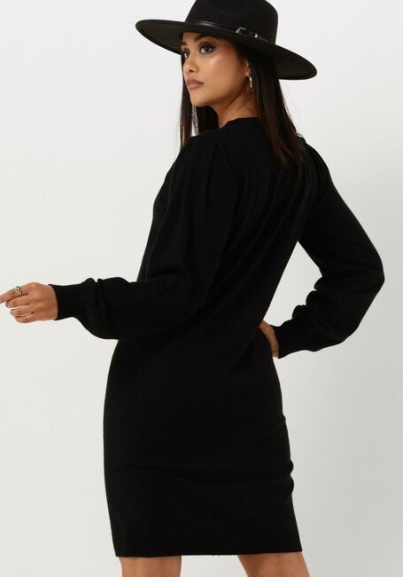 Schwarze OBJECT Minikleid OBJTHESS L/S KNIT EMBROIDERY DRESS E DIV - large